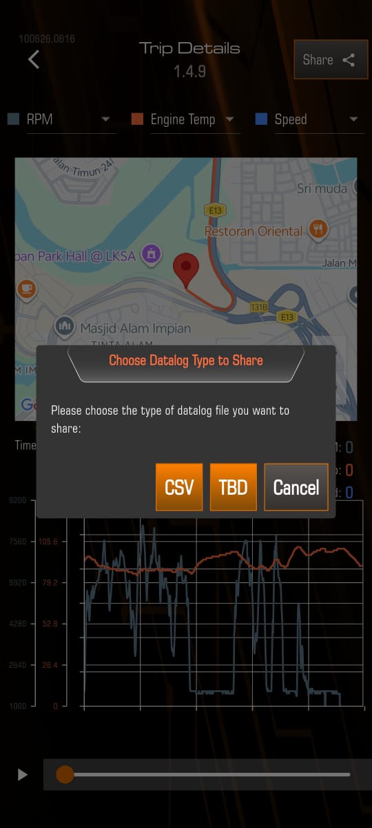 TuneBoss export dialog with TBD format highlighted